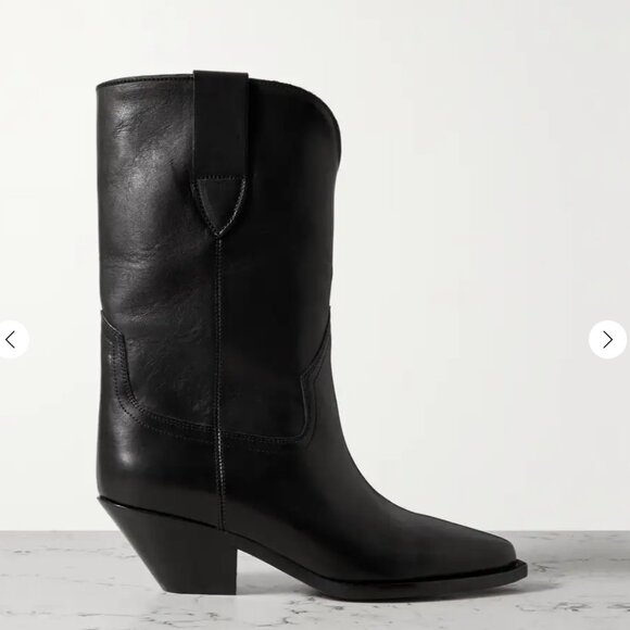 Isabel Marant Dahope leather cowboy boots - Picture 2 of 4